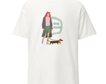 Camiseta para mamás perrunas / Camiseta estampada para dueños de mascotas, camiseta unisex de algodón.
