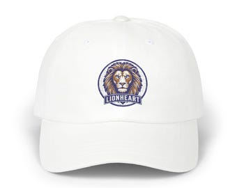 Gorra clásica de béisbol con emblema de león Lionhead / Gorra bordada