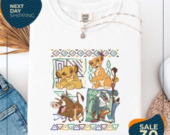 Comfort Colors® Retro Lion King Shirt | Simba & Timon Hakuna Matata Tee | Vintage Disney Trip Shirt | Comfort Colors Graphic Tee
