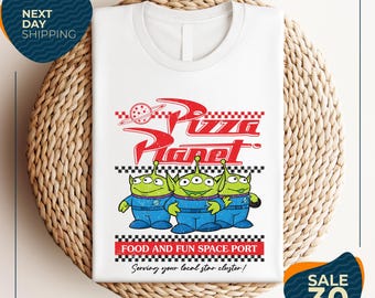 Camiseta de Pizza Planet Toy Story / Camiseta de Disney Aliens / Camiseta de Pizza Planet / Camiseta familiar de Toy Story / Camiseta divertida de Disney Aliens Pizza Planet