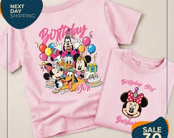 Custom Birthday Shirt with Name | Disney Party Tee for Boys or Girls | Personalized Mickey Squad Shirt | Best Birthday Ever Shirt | WDW Trip