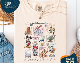 Comfort Colors® Vintage Mickey Disneyworld Shirt | Retro Mickey And Friends Shirts | Walt Disneyworld Tee | Disney Trip Disney