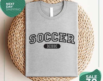 Soccer Mom Shirt | Vintage Sports Mom Tee | Football Mom Graphic Shirt | Game Day Mom Tee | Soccer Lover Gift | Soccer Mom Gift | Football