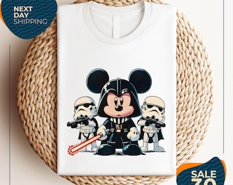Retro Mickey Star Wars Disney Tshirt | Boys Disney Shirts | Kids Disney Shirts | Disneyland Family Shirts | Disney Toddler Shirt | Star Wars