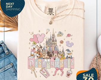 Comfort Colors® Retro Disneyworld Aesthetic Shirt | Disney Girls Trip Shirt | Mickey and Friends Shirt | Disney Vacation Shirt | Disneyworld