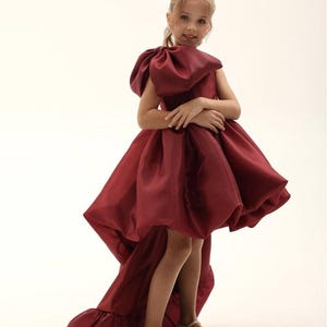 wine junior bridesmaid dresses Wine Junior Bridesmaid Dress