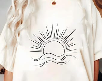 PNG de sol veraniego, diseño de sol con vibraciones positivas, playa (descarga digital)