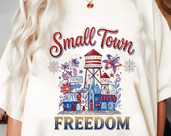 Libertad en un pequeño pueblo de EE. UU. PNG, imágenes prediseñadas de estrellas patrióticas (descarga digital)
