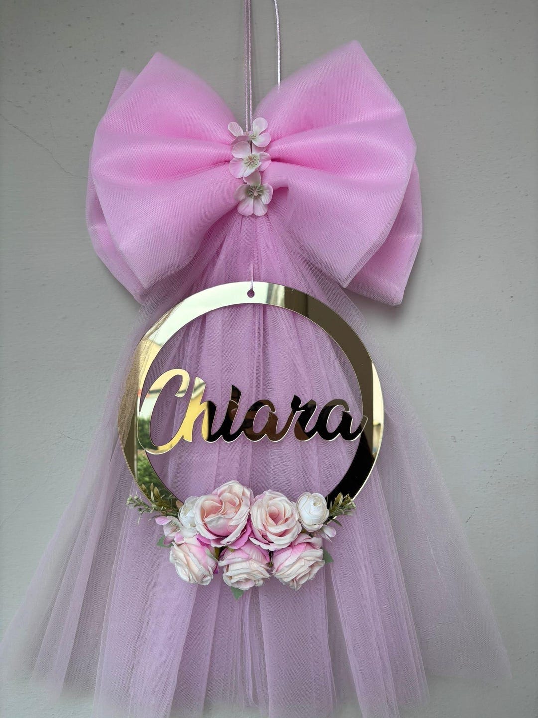 Newborn Ribbon Personalized Birth Ribbon With Name | Handmade Baby Boy or Girl Birth ...