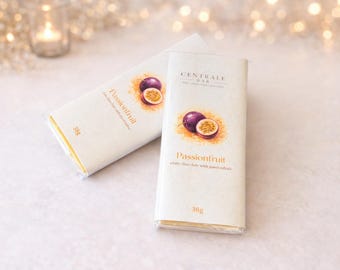 White Chocolate Passionfruit Bar | Finely crafted couverture chocolate