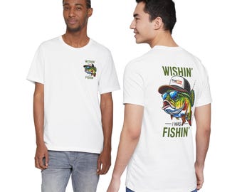 The "Wishin' & Fishin'" Bass Graphic Tee