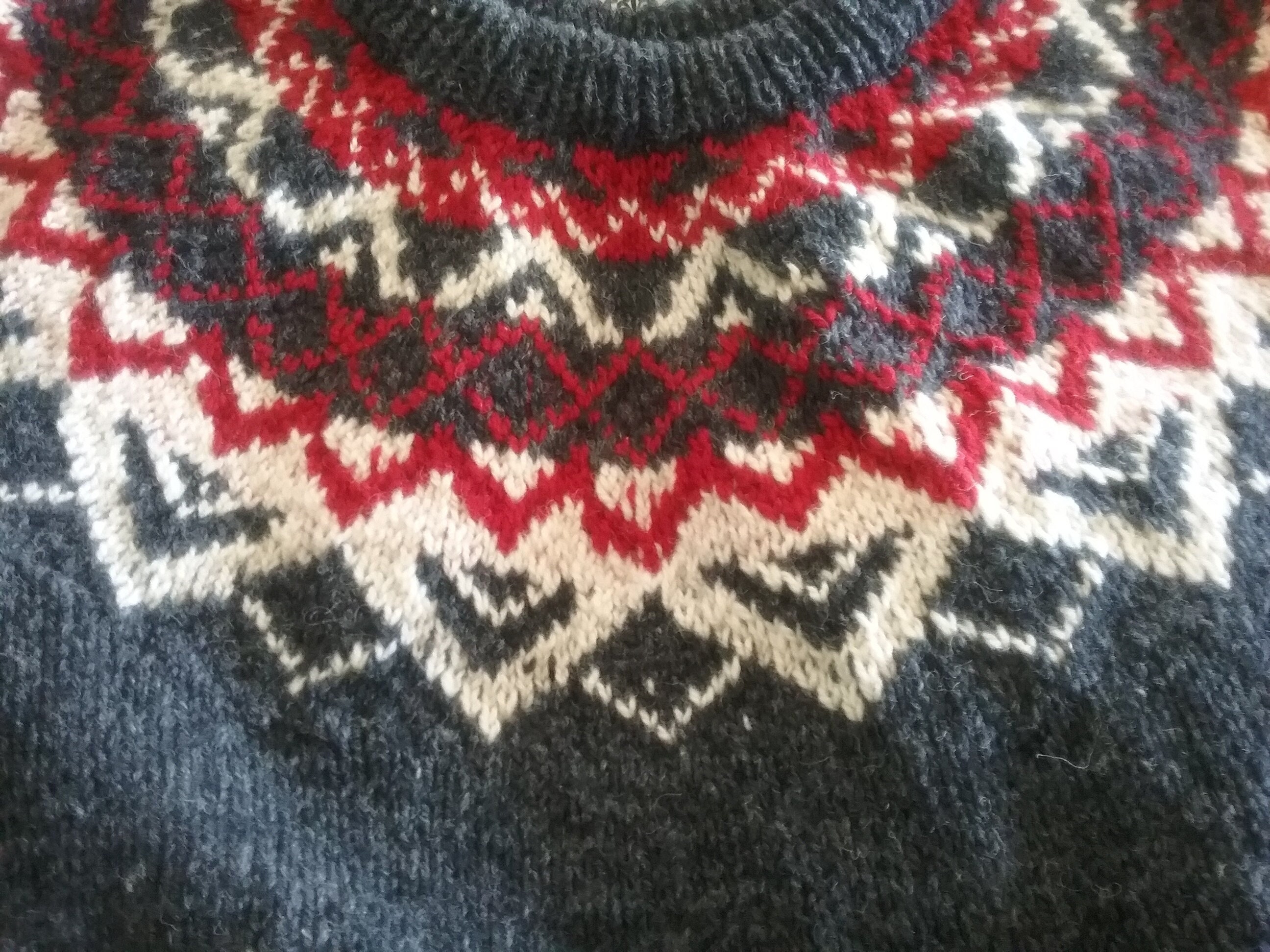 Fair Isle Scandinavian Wool Sweater - Etsy Canada