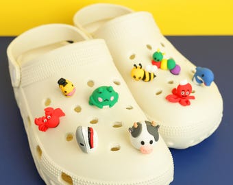 Animal Shoe Charms, 3D Pet Designs, Cute Wildlife Clog Pins