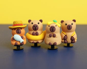 3D Capybara Shoe Charms, Cute Animal Clog Pins, Wildlife Lover Gif
