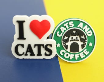 Cat Shoe Charms, Funny Kitten Designs, Cute Sarcastic Pet Clog Pins