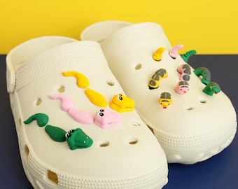 Alligator Shoe Charms, Crocodile Clog Pins, Cute Animal Accessories, Reptile Lover Gift Ideas