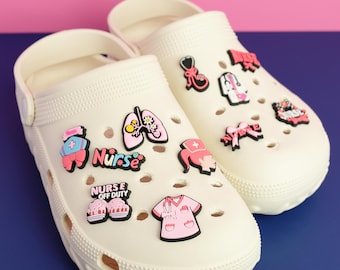 Nurse Shoe Charms for Clogs, Clinical Shoe Clips, Nurse Bag Charms