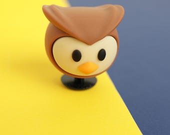 Owl Shoe Charm, Cute 3D Wildlife Animal Clog Accessories, Bird Lover Gift