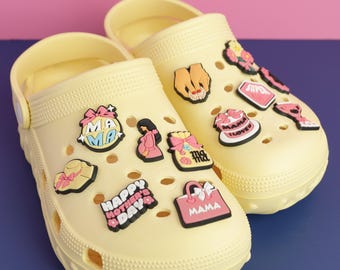 Mom To Be Shoe Charms, New Mom Gift, Baby Shower Gift, Maternity Clog Pins, Mama Clips