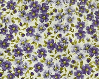 Packed Mini Floral Light Purple- 1/2 Yard