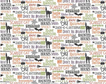 Scaredy Cats-Light a Purrfect Halloween-by Terri Degenkolb for Windham Fabrics- 1/2 Yard