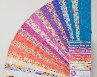 Flight of Fancy by Graphic 45 for White Owl Textiles 2 1/2" Strips 40 pcs