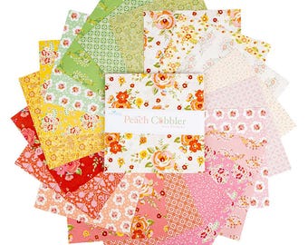 Peach Cobbler 5 Inch Stacker, 42 Pcs. by Lily Ashbury for Riley Blake Designs