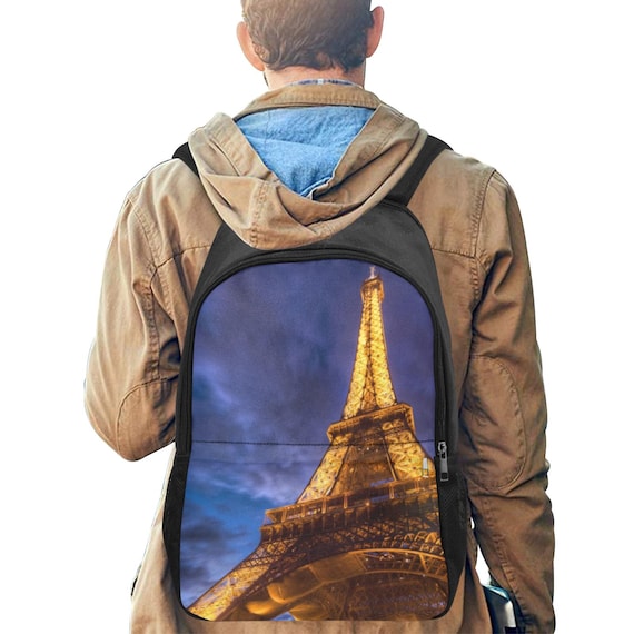 Fabric Backpack with Side Mesh Pockets (1659)