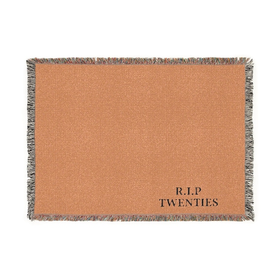 R.I.P Twenties Woven Blanket | Nostalgia Throw, Millennial Humor