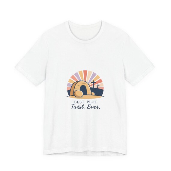 Christian Easter T-Shirt | He Is Risen Tomb Sunrise Tee