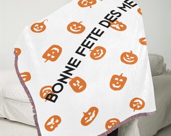 Manta ultrasuave con flecos rosas de 60 x 80 pulgadas.