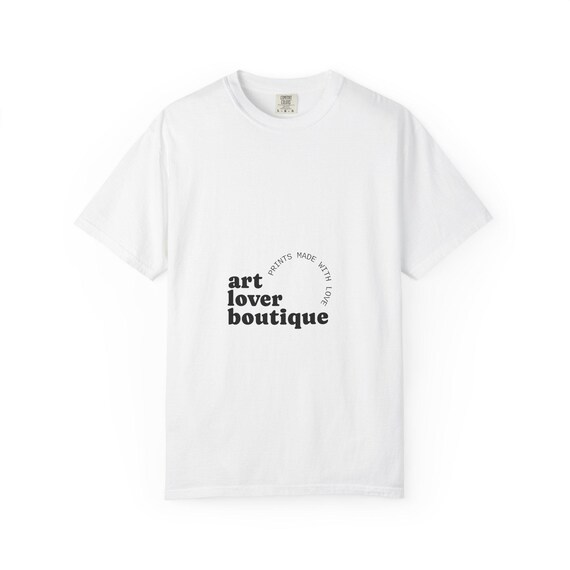 art lover boutique T-Shirt | minimalist typographic logo
