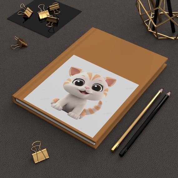 Orange Tabby Kitten Journal | Hardcover Notebook with Lined Pages
