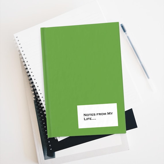 Notes From My Life Journal | Green Hardcover Notebook