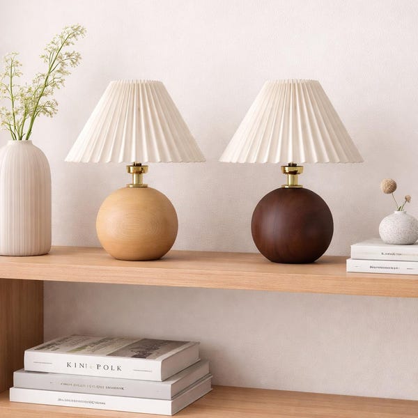 Folded Ceramic Desk Lamp, Retro Minimalist Bedside Night Light