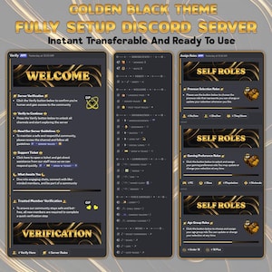 Golden Black Discord Server | Luxury Setup, Ready To Use Community