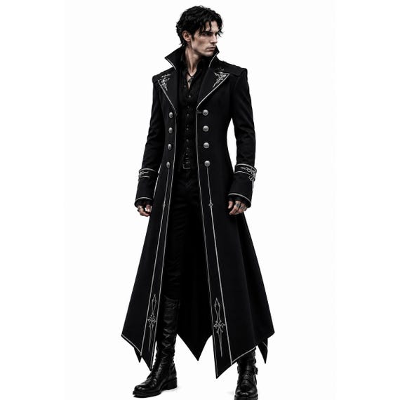 archive leather switching tailcoat goth