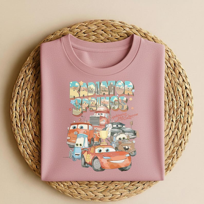 Radiator Springs Shirt, Lightning McQueen Disney Tee, Pixar Cars Family Shirt, Disney Vacation T-Shirt, Cars Movie Shirt image 5