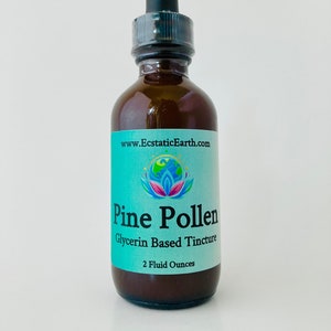 Pine Pollen Tincture - Bulk Size - Pinus massoniana pollen - Handmade Herbal Extract