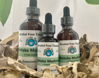 Maitake Mushroom Tincture - Alcohol Free Grifola frondosa Extract - Cold Cured by Ecstatic Earth