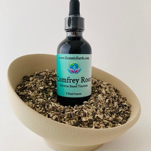 Organic Comfrey Tincture / Extract - Symphytum officinale - Handmade Herbal Remedy