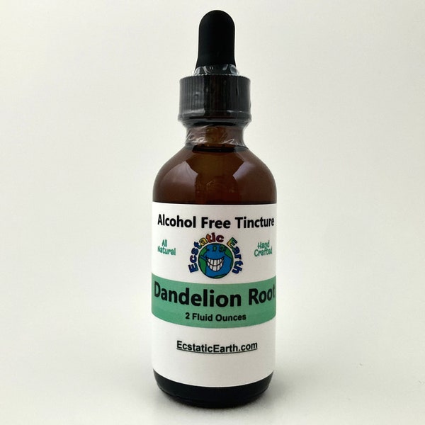 Dandelion Tincture - Alcohol Free Taraxacum officinale Extract - Handmade Herbal Remedy by Ecstatic Earth