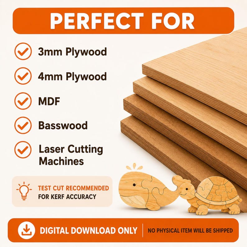 Montessori animal puzzle SVG bundle for kids learning toys, gifts and DIY craft projects
