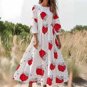 Strawberry Dress Women - Etsy