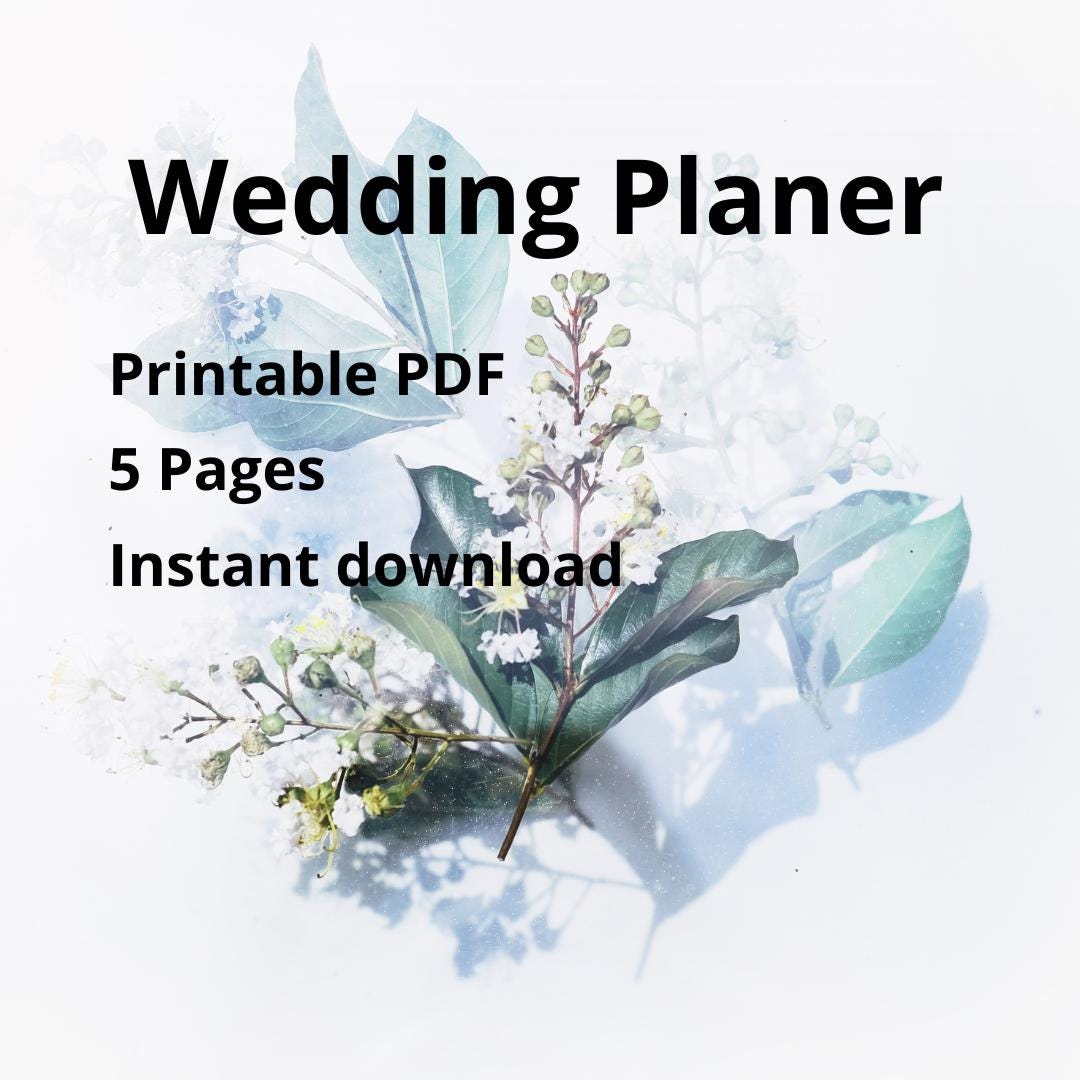 Printable Wedding Planner Guide.pdf Wedding Planner Printable PDF | Wedding Planning Checklist | Bridal ...