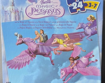 2005 Barbie and the Magic of Pegasus Jigsaw Puzzle - 24 Pieces - Factory Sealed