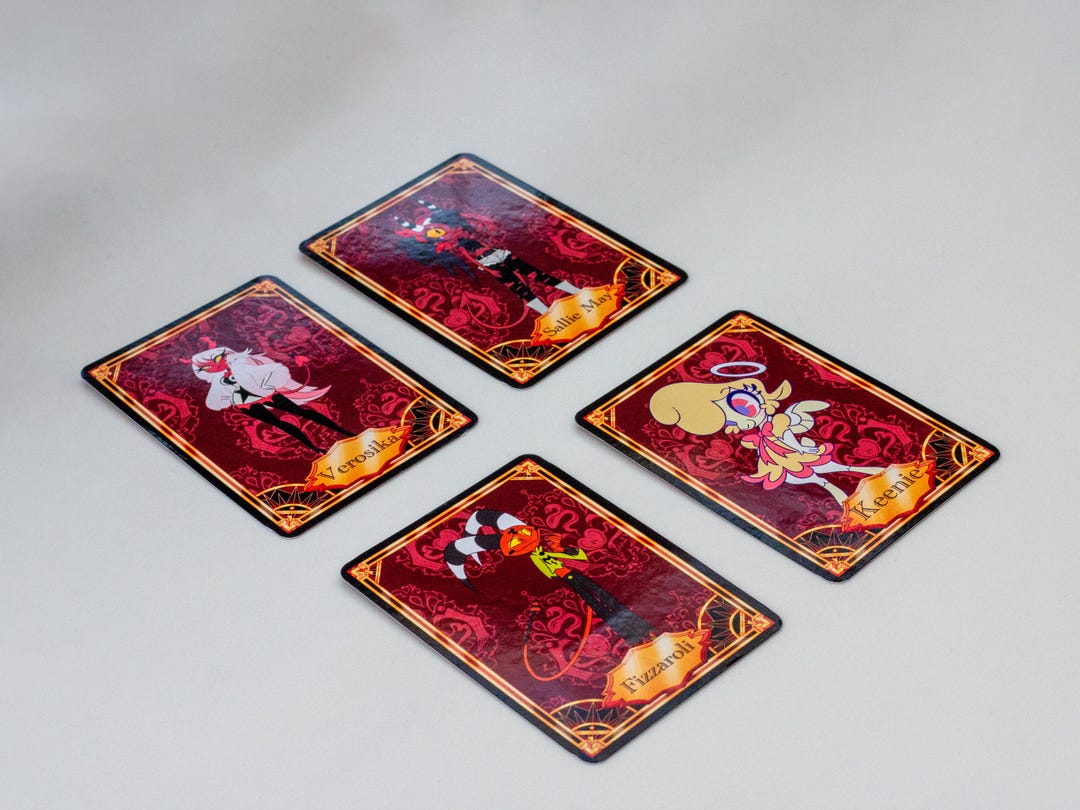 Helluva Boss Trading Card Pack- Handmade Fan Art Cards