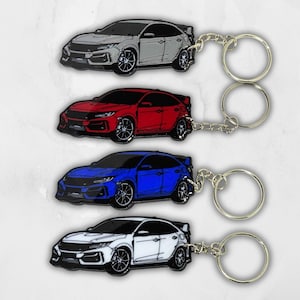 Honda Type R Keychain – CTR FK8  – JDM Car Gift – Racing Keyring – Gift for Honda Lover – Civic Type R Accessory