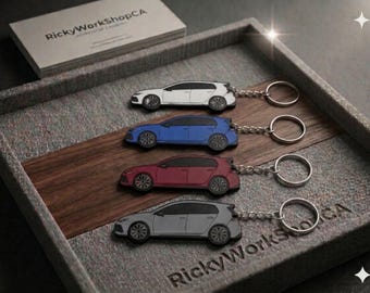 Volkswagen Golf R MK8 Keychain | Car Gift | VW Golf R Accessory | Car Enthusiast Keyring | Gift for Him/Her