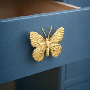 Handmade Butterfly Cabinet Handle | Whimsical Drawer Pull | Nature-Inspired Home Hardware